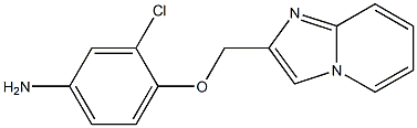 3-chloro-4-(imidazo[1,2-a]pyridin-2-ylmethoxy)aniline 结构式