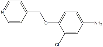 3-chloro-4-(pyridin-4-ylmethoxy)aniline,,结构式