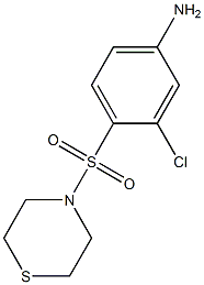 3-chloro-4-(thiomorpholine-4-sulfonyl)aniline 结构式