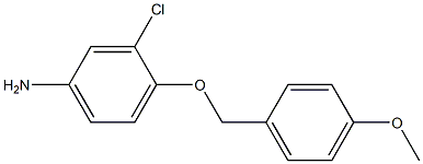 3-chloro-4-[(4-methoxybenzyl)oxy]aniline 化学構造式