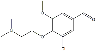 3-chloro-4-[2-(dimethylamino)ethoxy]-5-methoxybenzaldehyde