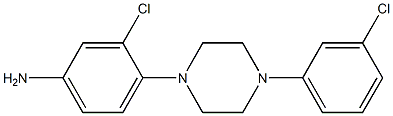 3-chloro-4-[4-(3-chlorophenyl)piperazin-1-yl]aniline