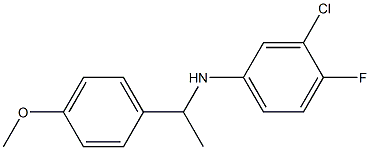 3-chloro-4-fluoro-N-[1-(4-methoxyphenyl)ethyl]aniline