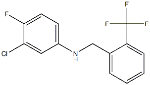 3-chloro-4-fluoro-N-{[2-(trifluoromethyl)phenyl]methyl}aniline Structure
