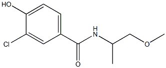 3-chloro-4-hydroxy-N-(1-methoxypropan-2-yl)benzamide Struktur