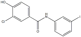 3-chloro-4-hydroxy-N-(3-iodophenyl)benzamide,,结构式