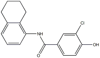 3-chloro-4-hydroxy-N-(5,6,7,8-tetrahydronaphthalen-1-yl)benzamide Structure