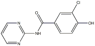 3-chloro-4-hydroxy-N-(pyrimidin-2-yl)benzamide