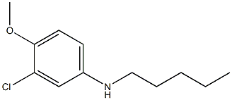 3-chloro-4-methoxy-N-pentylaniline Structure