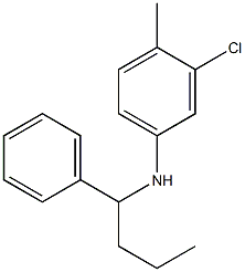 3-chloro-4-methyl-N-(1-phenylbutyl)aniline Struktur