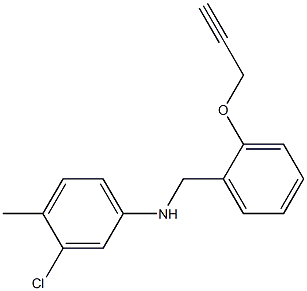 3-chloro-4-methyl-N-{[2-(prop-2-yn-1-yloxy)phenyl]methyl}aniline