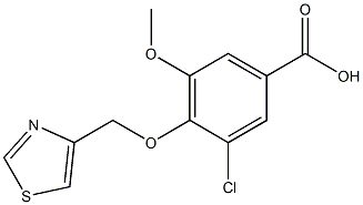  3-chloro-5-methoxy-4-(1,3-thiazol-4-ylmethoxy)benzoic acid