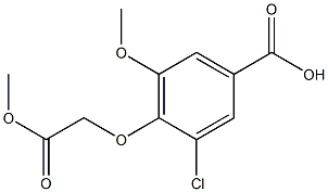  3-chloro-5-methoxy-4-(2-methoxy-2-oxoethoxy)benzoic acid