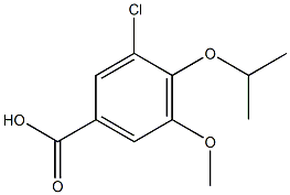 3-chloro-5-methoxy-4-(propan-2-yloxy)benzoic acid Struktur