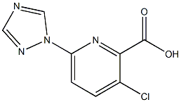 3-chloro-6-(1H-1,2,4-triazol-1-yl)pyridine-2-carboxylic acid Structure