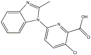 3-chloro-6-(2-methyl-1H-1,3-benzodiazol-1-yl)pyridine-2-carboxylic acid|