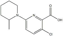 3-chloro-6-(2-methylpiperidin-1-yl)pyridine-2-carboxylic acid Structure