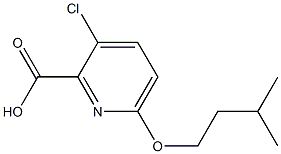 3-chloro-6-(3-methylbutoxy)pyridine-2-carboxylic acid