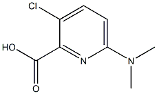 3-chloro-6-(dimethylamino)pyridine-2-carboxylic acid 化学構造式
