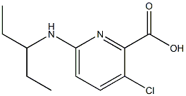 3-chloro-6-(pentan-3-ylamino)pyridine-2-carboxylic acid Structure