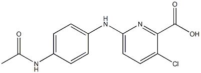 3-chloro-6-[(4-acetamidophenyl)amino]pyridine-2-carboxylic acid