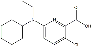  3-chloro-6-[cyclohexyl(ethyl)amino]pyridine-2-carboxylic acid