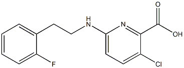 3-chloro-6-{[2-(2-fluorophenyl)ethyl]amino}pyridine-2-carboxylic acid