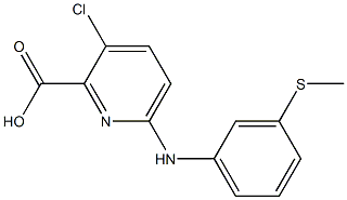 3-chloro-6-{[3-(methylsulfanyl)phenyl]amino}pyridine-2-carboxylic acid