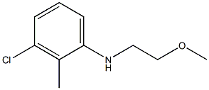 3-chloro-N-(2-methoxyethyl)-2-methylaniline,,结构式