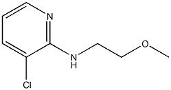 3-chloro-N-(2-methoxyethyl)pyridin-2-amine Struktur