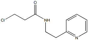 3-chloro-N-(2-pyridin-2-ylethyl)propanamide Structure