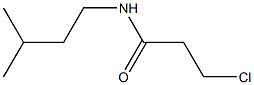 3-chloro-N-(3-methylbutyl)propanamide,,结构式