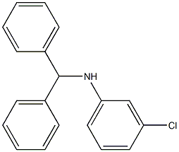 3-chloro-N-(diphenylmethyl)aniline Structure