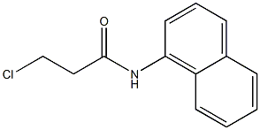 3-chloro-N-(naphthalen-1-yl)propanamide,,结构式