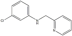 3-chloro-N-(pyridin-2-ylmethyl)aniline Struktur