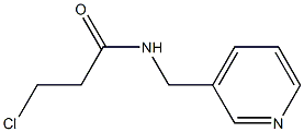 3-chloro-N-(pyridin-3-ylmethyl)propanamide,,结构式