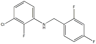 3-chloro-N-[(2,4-difluorophenyl)methyl]-2-fluoroaniline Structure