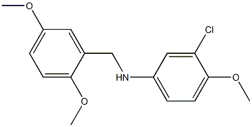 3-chloro-N-[(2,5-dimethoxyphenyl)methyl]-4-methoxyaniline