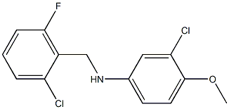 3-chloro-N-[(2-chloro-6-fluorophenyl)methyl]-4-methoxyaniline Structure