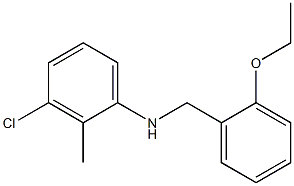 3-chloro-N-[(2-ethoxyphenyl)methyl]-2-methylaniline,,结构式