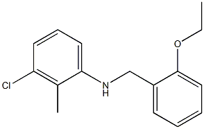 3-chloro-N-[(2-ethoxyphenyl)methyl]-2-methylaniline Struktur