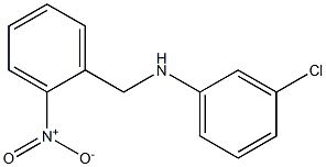 3-chloro-N-[(2-nitrophenyl)methyl]aniline Struktur