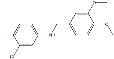 3-chloro-N-[(3,4-dimethoxyphenyl)methyl]-4-methylaniline