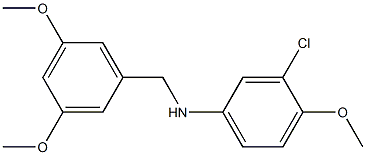  3-chloro-N-[(3,5-dimethoxyphenyl)methyl]-4-methoxyaniline