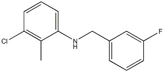 3-chloro-N-[(3-fluorophenyl)methyl]-2-methylaniline