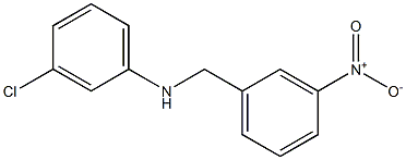 3-chloro-N-[(3-nitrophenyl)methyl]aniline Structure