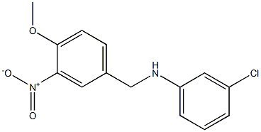  3-chloro-N-[(4-methoxy-3-nitrophenyl)methyl]aniline