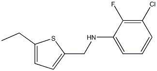  3-chloro-N-[(5-ethylthiophen-2-yl)methyl]-2-fluoroaniline