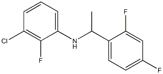 3-chloro-N-[1-(2,4-difluorophenyl)ethyl]-2-fluoroaniline Struktur