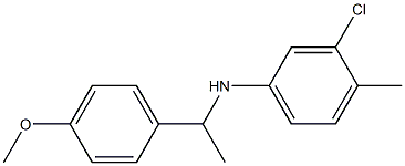  3-chloro-N-[1-(4-methoxyphenyl)ethyl]-4-methylaniline